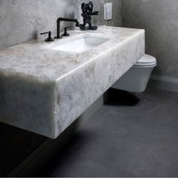Tile & Stone of Italy - Cristallo Quartzite - Custom Fabrication