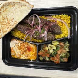 Beef Kefta Kebob Plate Beef Kefta Kebob Plate
