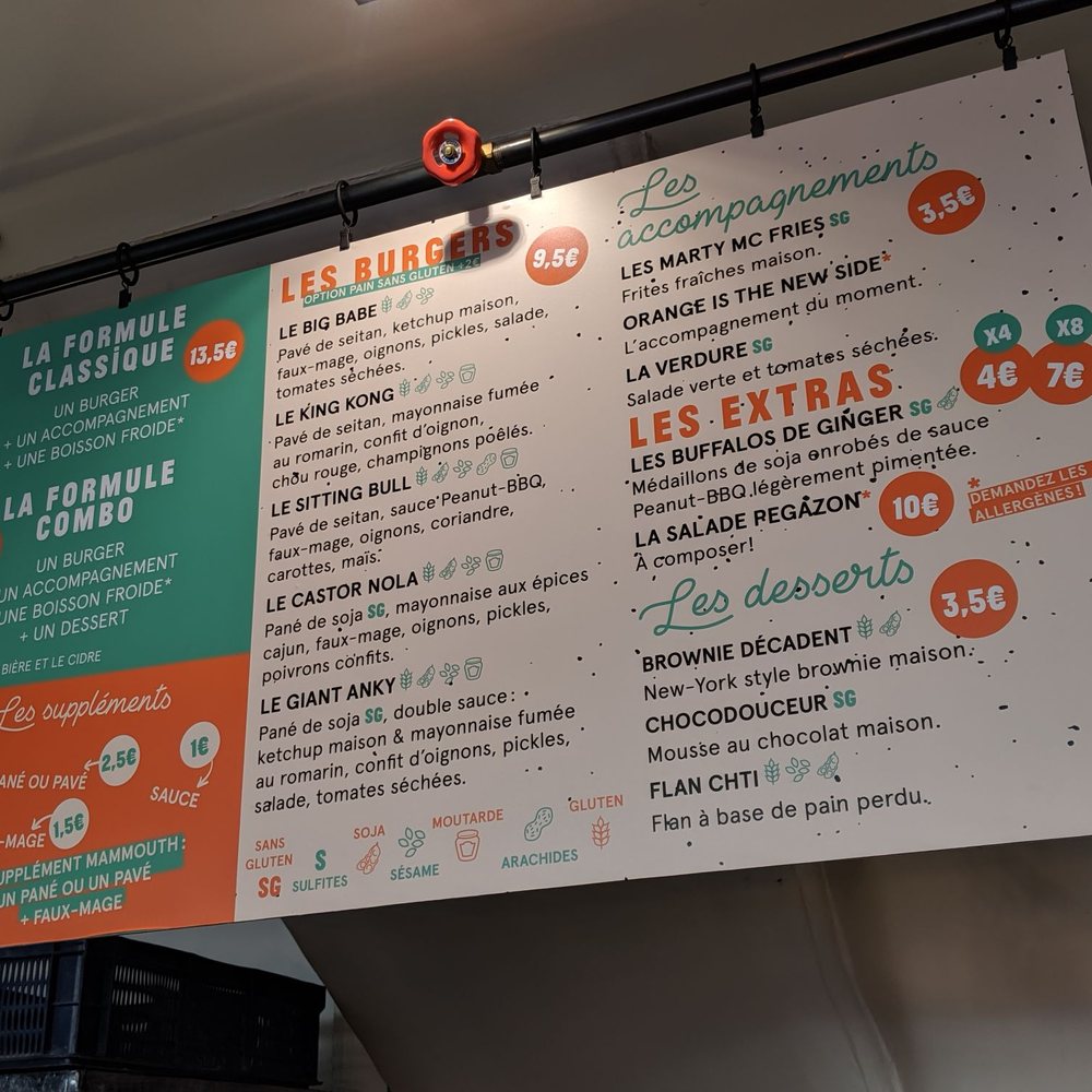Theory - Menu - Burgers Near Me - Paris, 75 Theory - Menu - Burgers Near Me - Paris, 75