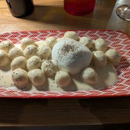 Gnocchi with burrata Gnocchi with burrata
