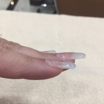 V-Star Nails - Side view before removal - Nail Salons Near Me - Rosenberg, Texas V-Star Nails - Side view before removal - Nail Salons Near Me - Rosenberg, Texas