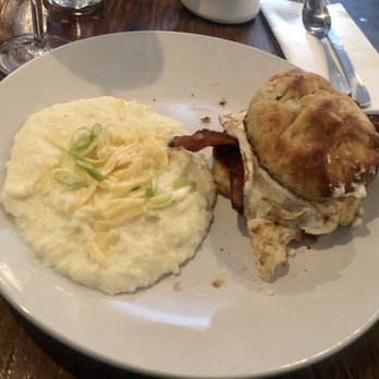 Silver Queen Cafe - Bacon egg and cheese biscuit with Gouda gruts - Breakfast & Brunch Near Me - Baltimore, Maryland Silver Queen Cafe - Bacon egg and cheese biscuit with Gouda gruts - Breakfast & Brunch Near Me - Baltimore, Maryland