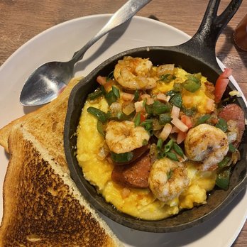 The Lazy Toaster - Shrimp and grits - Breakfast & Brunch Near Me - East Tawas, Michigan The Lazy Toaster - Shrimp and grits - Breakfast & Brunch Near Me - East Tawas, Michigan