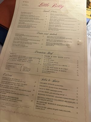 Menu photo 4 Little Betty Steak Bar Mountain Brook, AL Menu photo 4 Little Betty Steak Bar Mountain Brook, AL