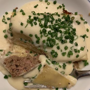 Rich Table - White lasagna with ground pork ragout & fontina cheese. Again, the sauce is overpowering to me. - New American Near Me - San Francisco, California