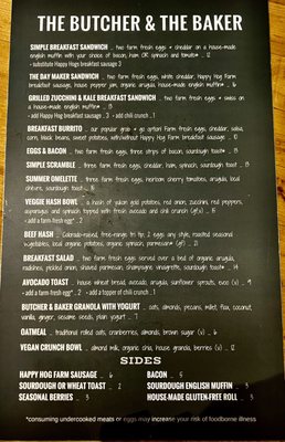 Menu photo 4 The Butcher & The Baker Telluride, CO Menu photo 4 The Butcher & The Baker Telluride, CO