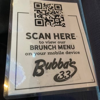 Bubba's 33 - Scan menu for brunch only??? - American Near Me - Wesley Chapel, Florida