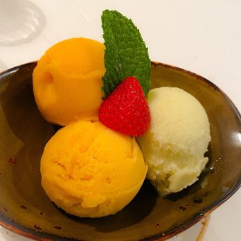 Cafe Thirty-A - Sorbet Trio- Kiwi Ginger, Star Anise, and Mango - Seafood Near Me - Santa Rosa Beach, Florida Cafe Thirty-A - Sorbet Trio- Kiwi Ginger, Star Anise, and Mango - Seafood Near Me - Santa Rosa Beach, Florida