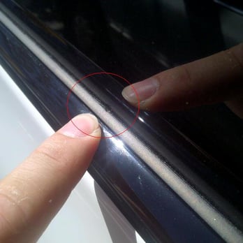 Excel Car Stereo & Tint - Excel's poor tinting job - cut rubber in driver window panel (area 1) - Car Stereo Installation Near Me - Torrance, California Excel Car Stereo & Tint - Excel's poor tinting job - cut rubber in driver window panel (area 1) - Car Stereo Installation Near Me - Torrance, California