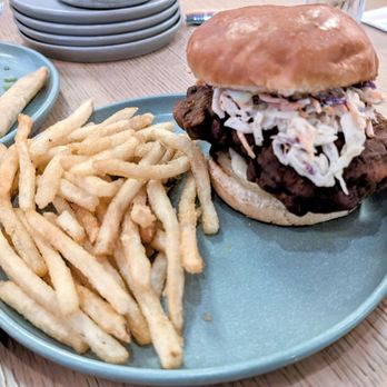 Maypole - Fried chicken sandwich and fries - New American Near Me - Wheaton, Illinois Maypole - Fried chicken sandwich and fries - New American Near Me - Wheaton, Illinois