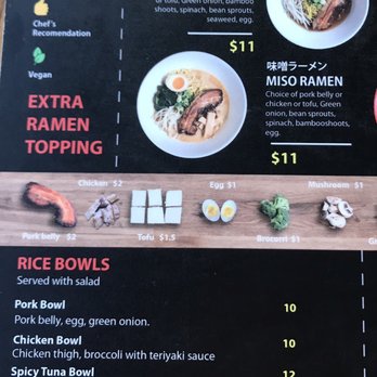 Jounetsu Ramen - Menu - Ramen Near Me - Long Beach, California