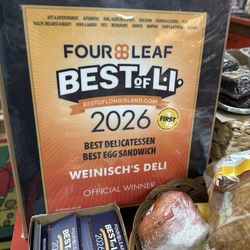 Weinisch's Deli - Four Leaf's Best of Long Island Award for 2026