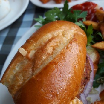 The Kettle - Crab Cake Po' Boy on a soft roll - Diners Near Me - Manhattan Beach, California The Kettle - Crab Cake Po' Boy on a soft roll - Diners Near Me - Manhattan Beach, California