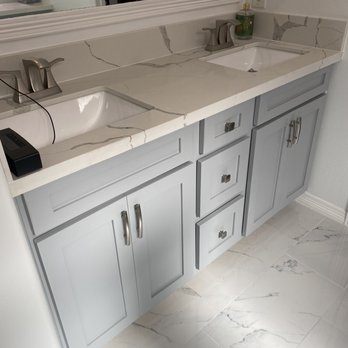 Vitali Remodeling - two sinks in a bathroom - General Contractors Near Me