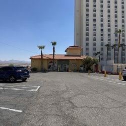Chuckwagon Restaurant at the Regency Casino - Outside view. That's the Edgewater hotel on the right