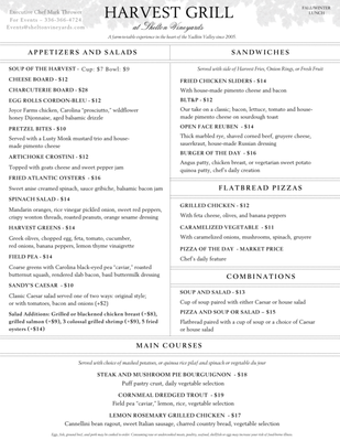 Menu photo 6 Harvest Grill Dobson, NC Menu photo 6 Harvest Grill Dobson, NC