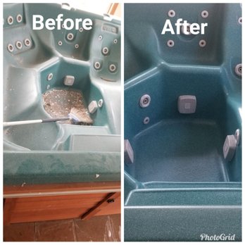 Michelle's Cleaning Services - Jacuzzi before and after - Home Cleaning Near Me