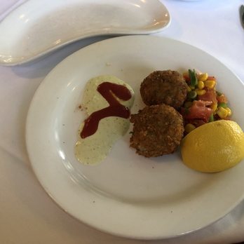 Ouisie's Table - Crispy Crab Cakes Plate - New American Near Me - Houston, Texas