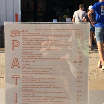 2nd Shift Brewing - Patio menu - Breweries Near Me - St. Louis, Missouri