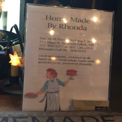 Home Made By Rhonda - Sign at store
