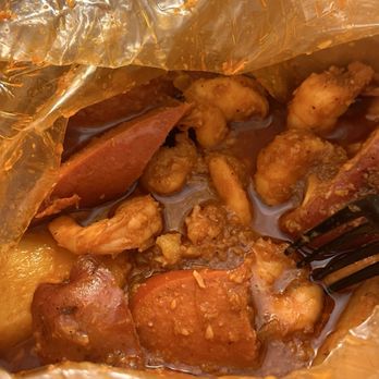 Boil Daddy - Shrimp Peeled-Off Potato (5 PC) Andouille Sausage (5 PC) - Cajun/Creole Near Me - Garden Grove, California Boil Daddy - Shrimp Peeled-Off Potato (5 PC) Andouille Sausage (5 PC) - Cajun/Creole Near Me - Garden Grove, California