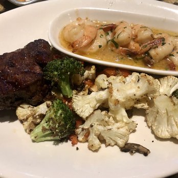 BJ's Restaurant & Brewhouse - Tri-tip & Shrimp Scampi The shrimp and garlic roast vegetables were sooo good. Tri-tip just ok for me. - Pizza Near Me - Gainesville, Virginia