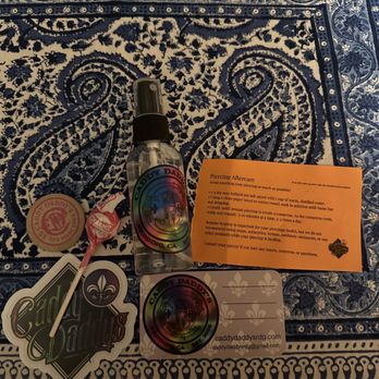 Caddy Daddy's - Care packed for my septum piercing with some saline, info on aftercare and cute stickers - Piercing Near Me - Redding, California Caddy Daddy's - Care packed for my septum piercing with some saline, info on aftercare and cute stickers - Piercing Near Me - Redding, California