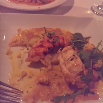 Fin Bistro - Key Largo Dorado on top, Caribbean spiny lobster on the bottom - Seafood Near Me - Marco Island, Florida Fin Bistro - Key Largo Dorado on top, Caribbean spiny lobster on the bottom - Seafood Near Me - Marco Island, Florida