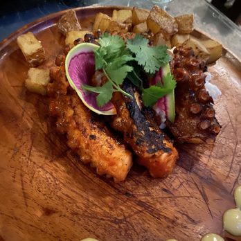 Encanto Cantina - Octopus with coconut rice - Seafood Near Me - Tulum, ROO