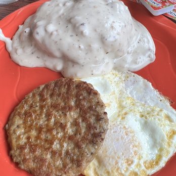 Our Place - Half order of biscuits and gravy with eggs - Breakfast & Brunch Near Me - Ocean Shores, Washington Our Place - Half order of biscuits and gravy with eggs - Breakfast & Brunch Near Me - Ocean Shores, Washington