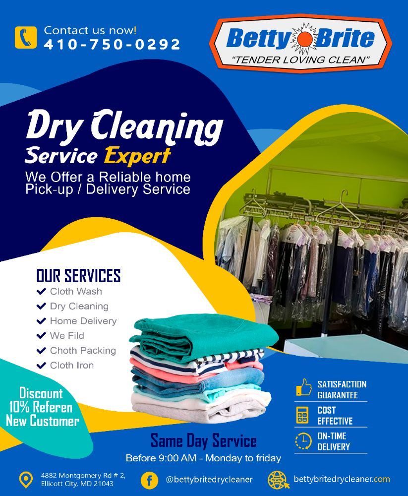 BETTY BRITE DRY CLEANER Updated June 2024 4882 Montgomery Rd