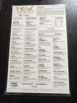 Menu photo 4 Osteria Procaccini - Crosswicks Crosswicks, NJ