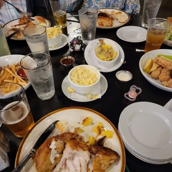 Rooster - Table w chicken, sides - New American Near Me - Newington, Connecticut Rooster - Table w chicken, sides - New American Near Me - Newington, Connecticut