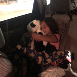 Best trip ever! Cuddly panda   backpack!