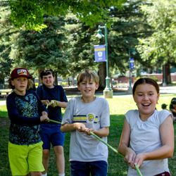 Peak Adventures - Playing tug of war at summer camp
