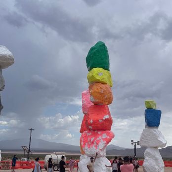 Seven Magic Mountains - Under construction 8/8/22 - Public Art Near Me - Las Vegas, Nevada Seven Magic Mountains - Under construction 8/8/22 - Public Art Near Me - Las Vegas, Nevada