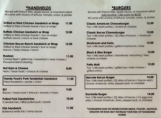 Menu photo 2 Dockside Bar & Grill Ottawa, IL