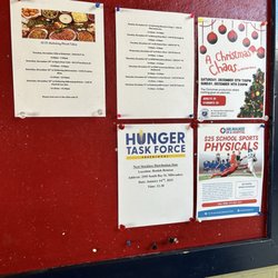 Beulah Brinton Community Center - Bulletin board with event flyers