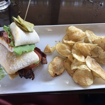 Gertrude's - Sandwich of the day! BLT on a ciabatta roll with kettle chips. YUM! - New American Near Me - Phoenix, Arizona Gertrude's - Sandwich of the day! BLT on a ciabatta roll with kettle chips. YUM! - New American Near Me - Phoenix, Arizona
