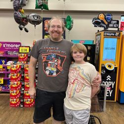 Chiropractic Care - My Son and I at the grocery store.