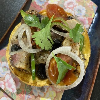 Ramen Del Barrio - Yellowtail Tostada - Ramen Near Me - Austin, Texas