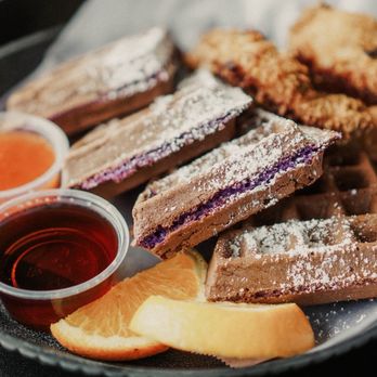 West Hill Deli - Ube Chicken and Waffles - New American Near Me - Auburn, Washington West Hill Deli - Ube Chicken and Waffles - New American Near Me - Auburn, Washington