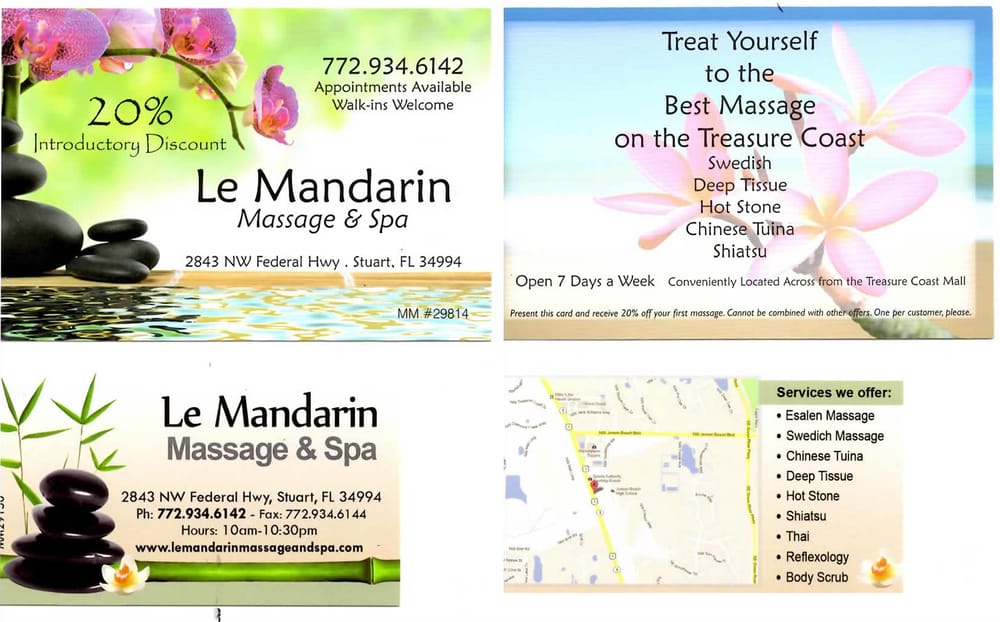 LE MANDARIN MASSAGE & SPA Updated August 2024 2843 NW Federal Hwy