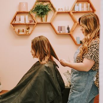 Wild Flower Salon - Our stylist Jillian giving a quick trim to refresh those ends. - Hair Salons Near Me - Menifee, California Wild Flower Salon - Our stylist Jillian giving a quick trim to refresh those ends. - Hair Salons Near Me - Menifee, California