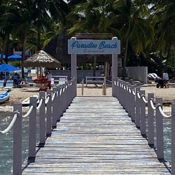 Paradise Beach - Pier view - Mexican Near Me - Cozumel, ROO Paradise Beach - Pier view - Mexican Near Me - Cozumel, ROO