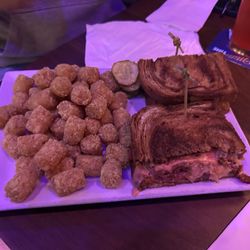 The Lime - Ruben sandwich and tots