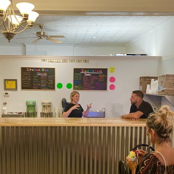 Deep River Ice - two people sitting at a counter - Ice Cream & Frozen Yogurt Near Me - Deep River, Connecticut Deep River Ice - two people sitting at a counter - Ice Cream & Frozen Yogurt Near Me - Deep River, Connecticut
