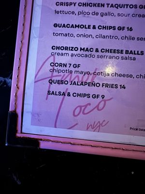 Menu photo 7 Amor Loco New York, NY Menu photo 7 Amor Loco New York, NY