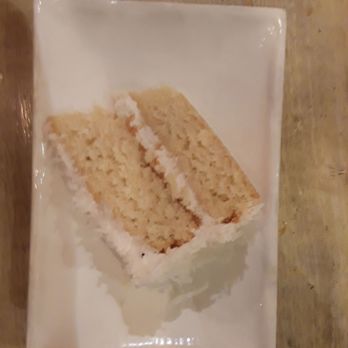 Red Bamboo - Coconut cake - bird's eye view - Vegetarian Near Me - New York, New York Red Bamboo - Coconut cake - bird's eye view - Vegetarian Near Me - New York, New York