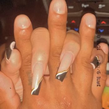 Anthony Vince Nail Spa - His manicure, her full acrylic set - Nail Salons Near Me - San Antonio, Texas